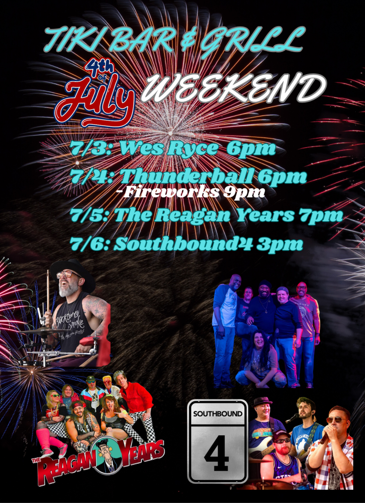 Fourth of July weekend music Lineup